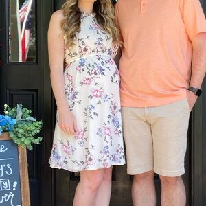 Pinkblush Floral Maternity Dress